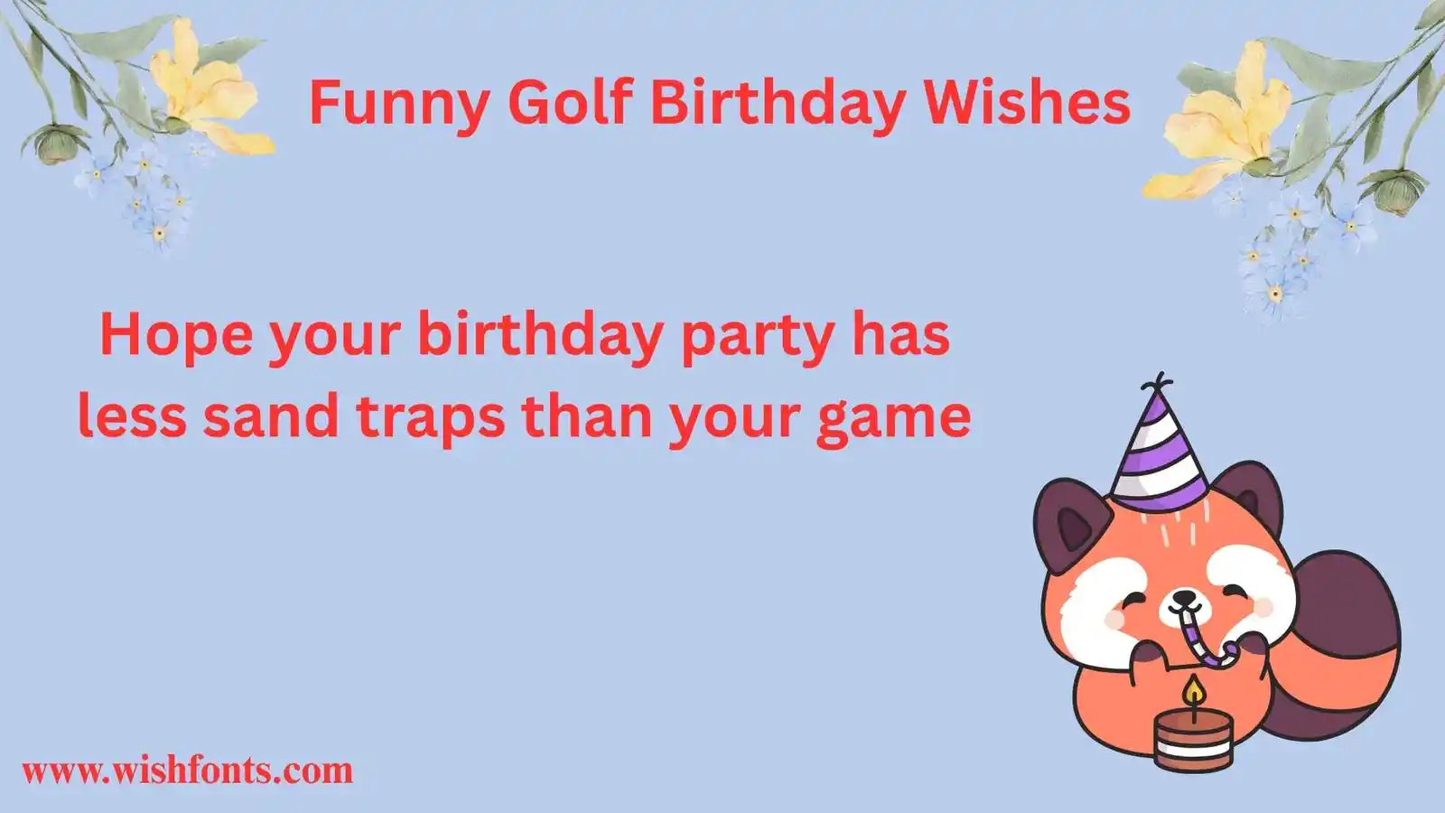 Funny Golf Birthday Wishes