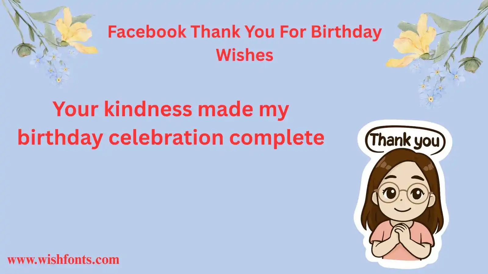Facebook Thank You For Birthday Wishes