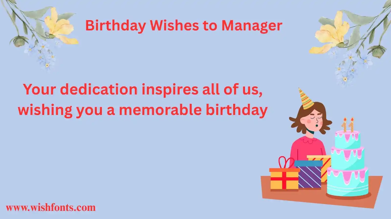 Birthday Wishes to Manager