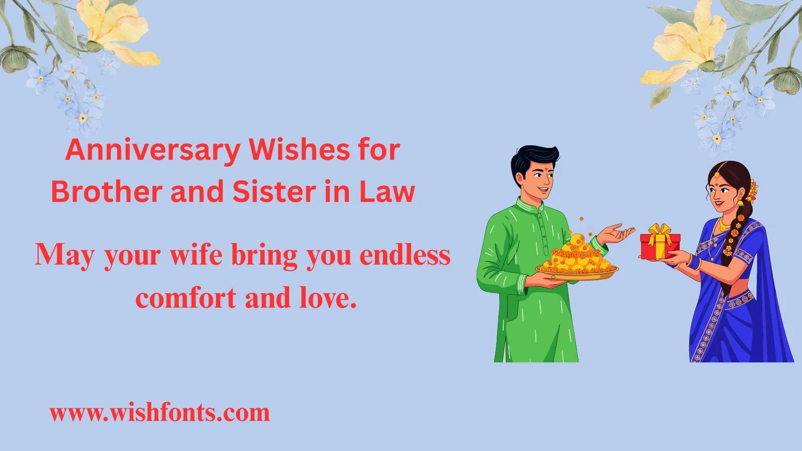 Best Anniversary Wishes for Brother and Sister in Law