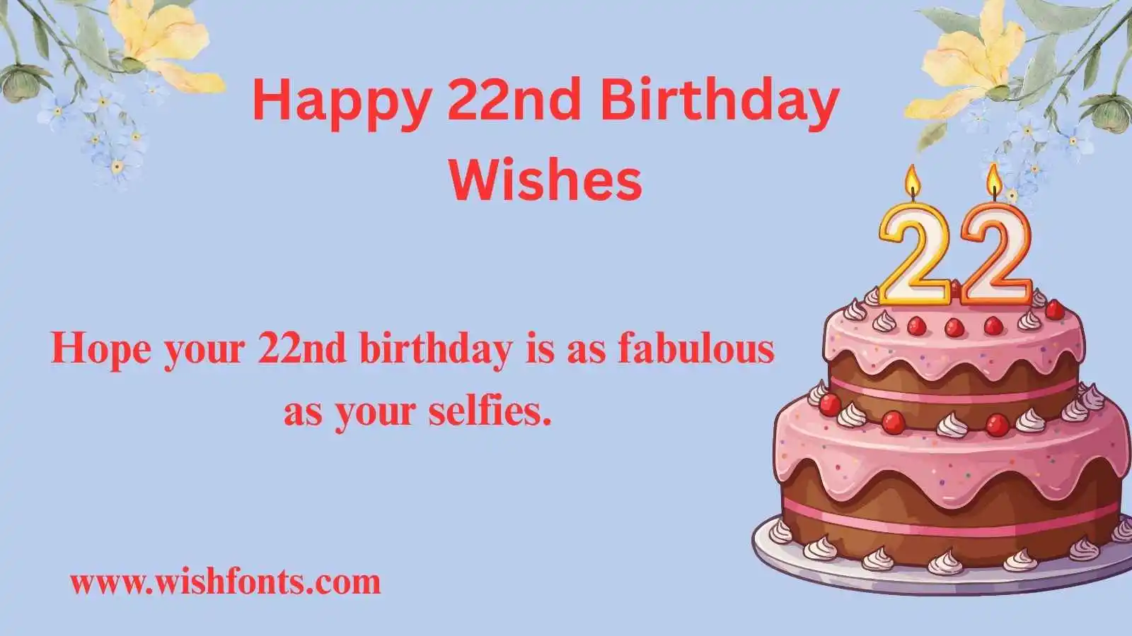 Fun Happy 22nd Birthday Wishes