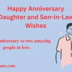 Anniversary Daughter and Son-in-Law Wishes