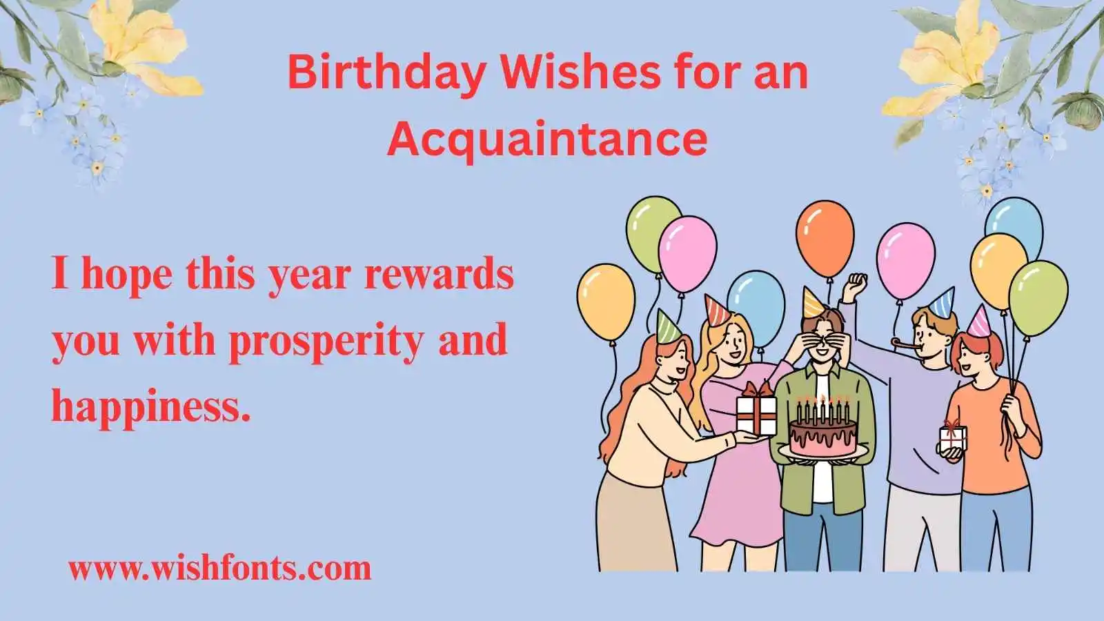 Polite Birthday Wishes for an Acquaintance