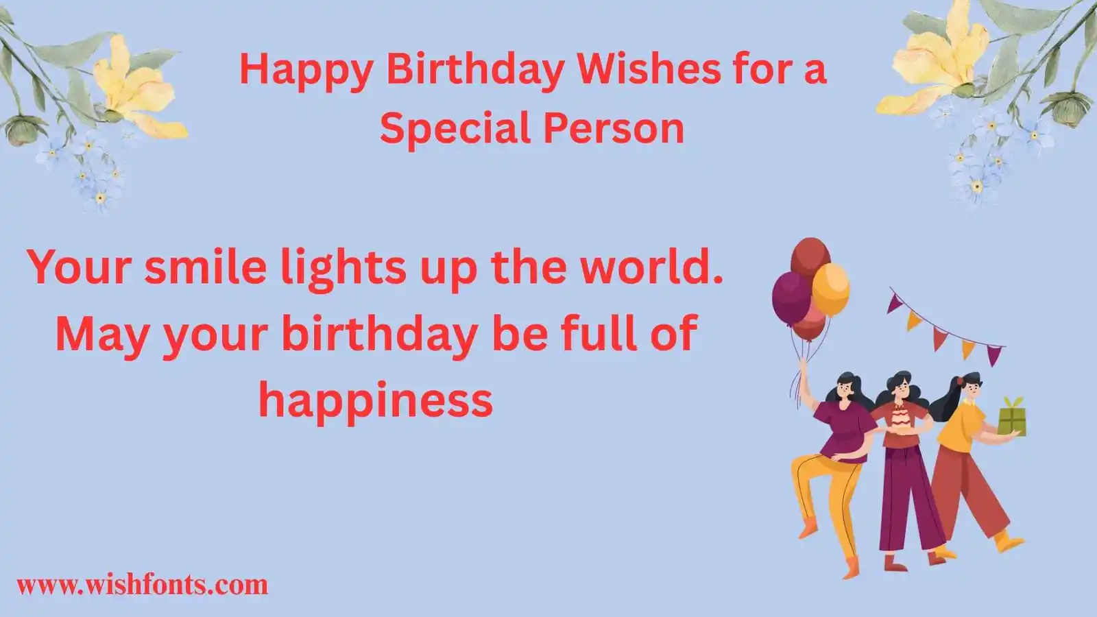 Happy Birthday Wishes for a Special Person