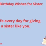 Birthday Wishes for Sister