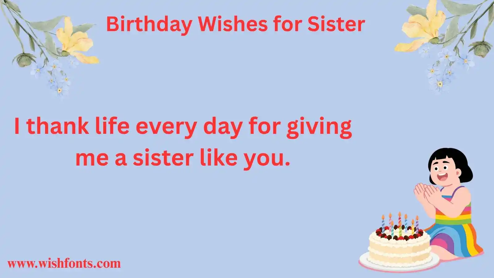 Birthday Wishes for Sister
