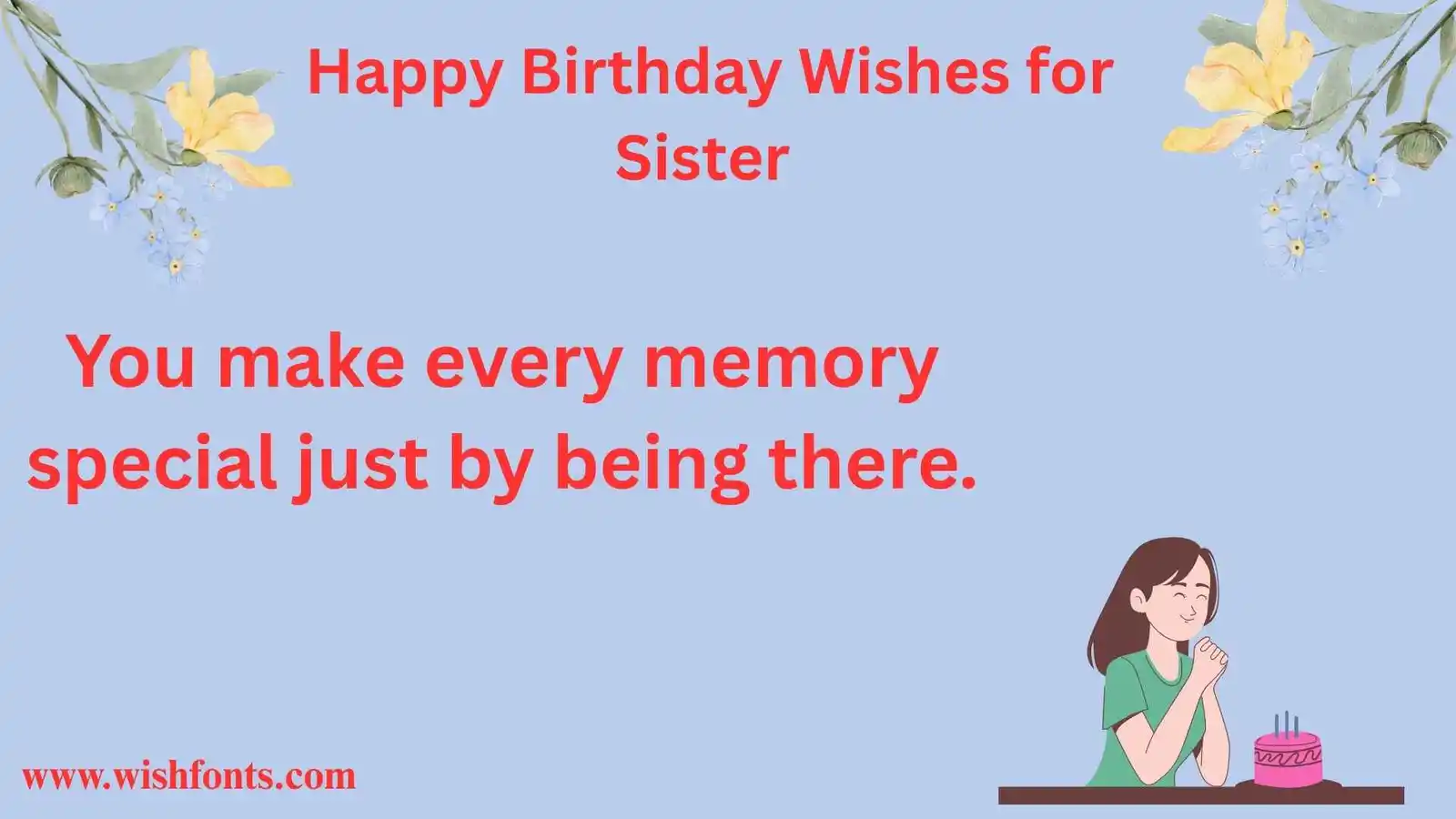 Happy Birthday Wishes for Sister