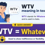 WTV Meaning in Text