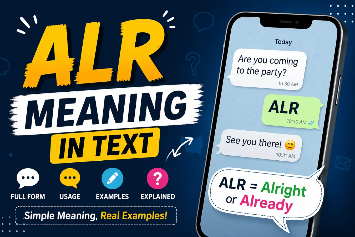 ALR Meaning in Text