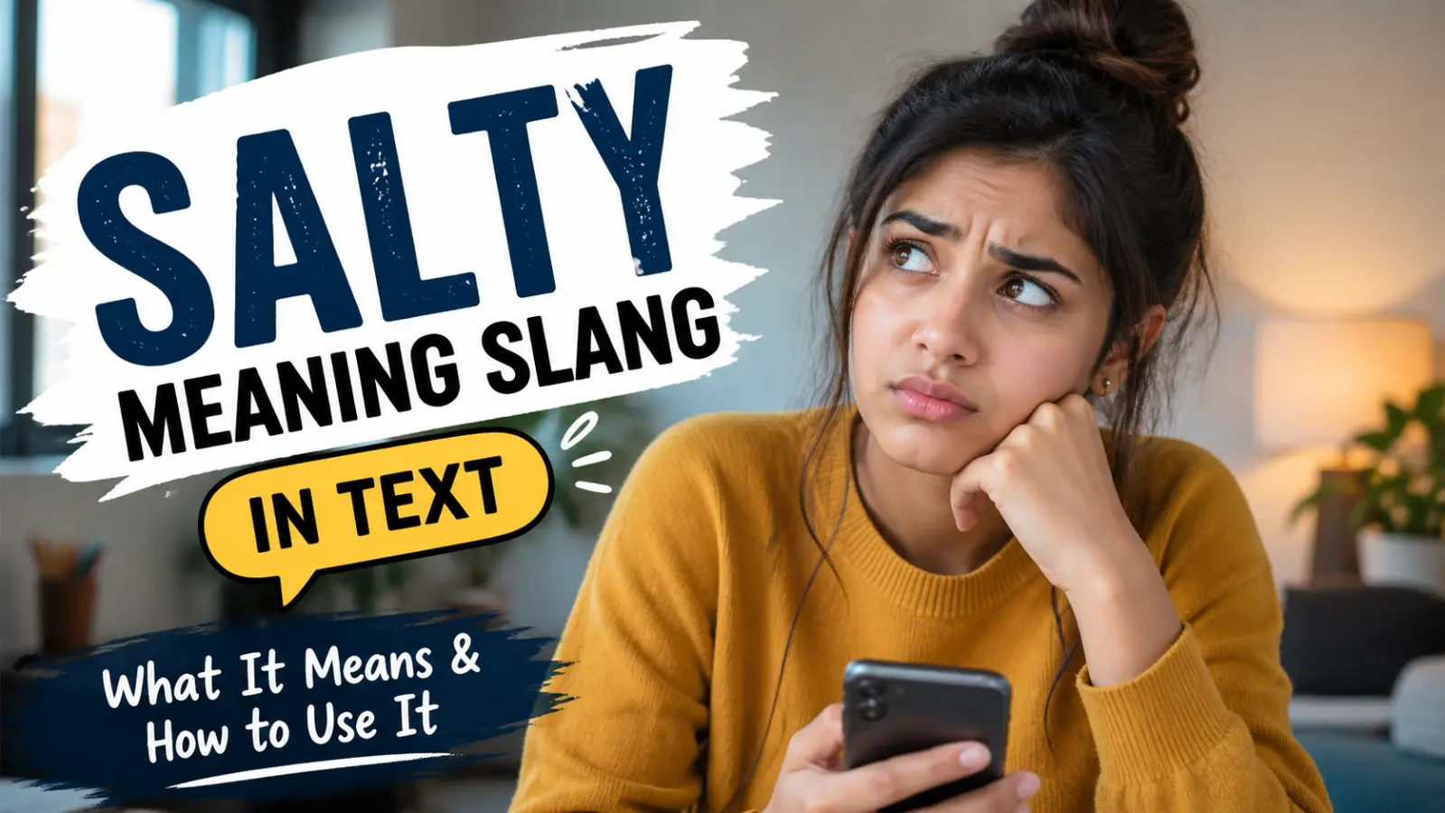 Salty Meaning Slang in Text